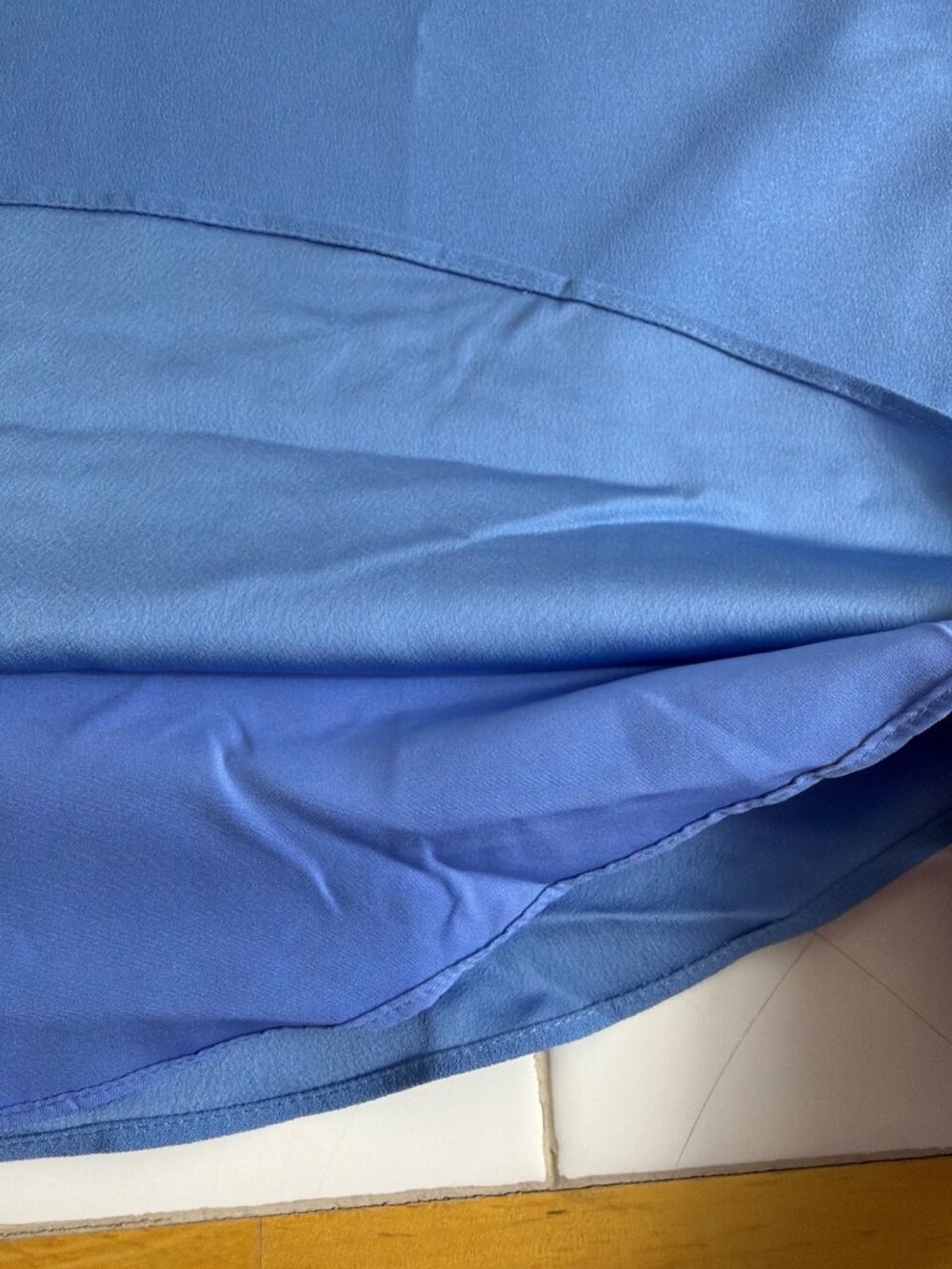 J.Crew Factory Scalloped Cami Tank Periwinkle Blue Size 14 NWT - Picture 10 of 12
